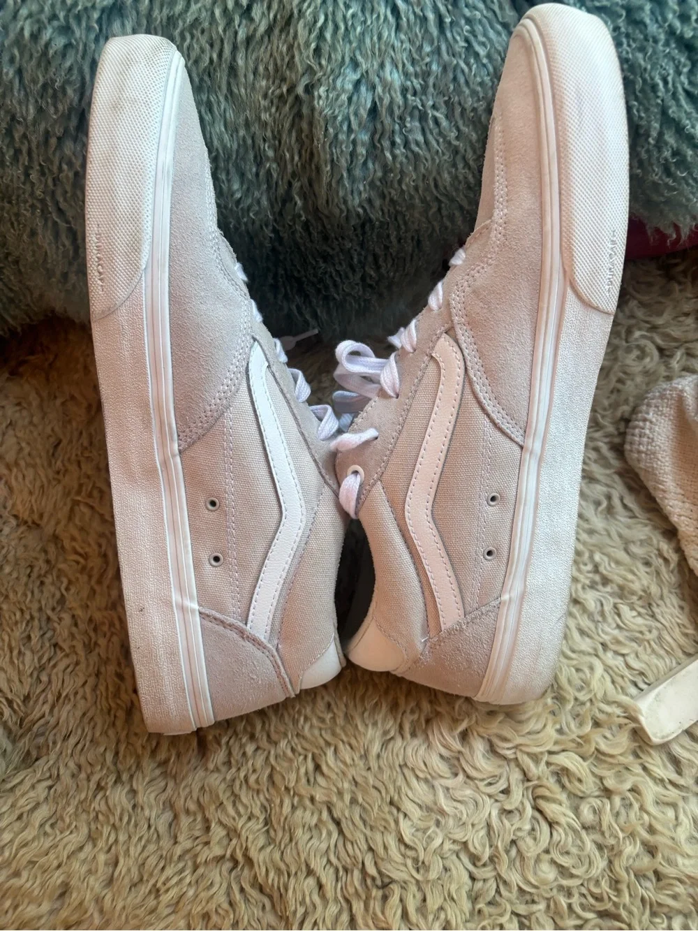 Vans canvas&suede cream sneaker mens size 13